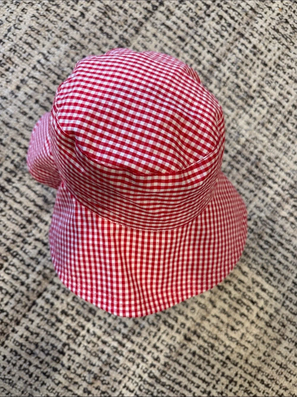 Red Gingham Bucket Hat for woman’s